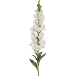 Real-touch artificial cream snapdragon flower, 37"
