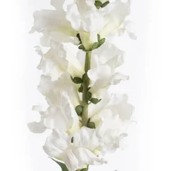 Real-touch artificial cream snapdragon flower, 37"