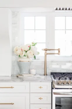 Real-touch artificial cream peony, 25″