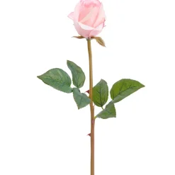 Real-touch artificial light pink rose flower,  23"