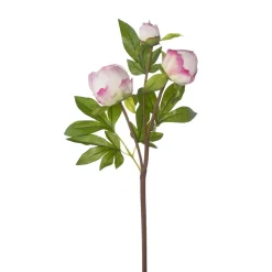 Real-touch artificial pink peony buds, 25″