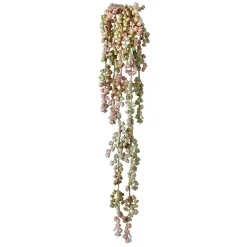 Real-touch artificial pink sedum vine, 19"