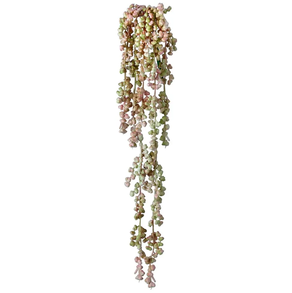 Real-touch artificial pink sedum vine, 19"