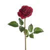 Real-touch artificial red open rose, 23″