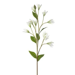 Real-touch artificial white bellflower, 25″