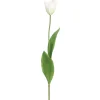 Real-touch white dutch tulip artificial flower, 28″