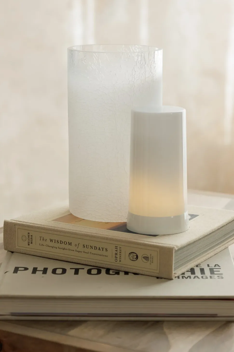 Rechargeable LED Fia Flame candle, 5"
