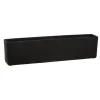 Rectangular black fibercement pot, 3 x 19"