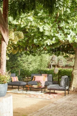 Recycled polyester brown candleholder lantern, 9 x 8