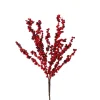 Red berry cluster stem, 14″