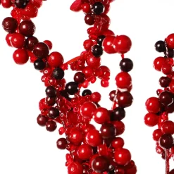 Red berry cluster stem, 14″