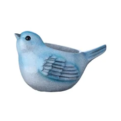 Resin bird outdoor planter, 9,5"