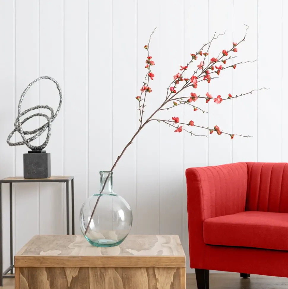 Round recycled glass bottle vase