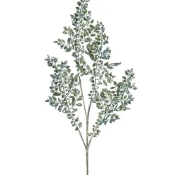 Sage green metallic leaf sequin spray, 33″