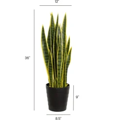 Sansevieria artificial outdoor plant, 36″