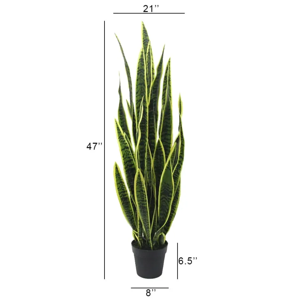 Sansevieria trifasciata artificielle, 47″