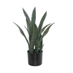 Sansevière verte artificielle, 22″