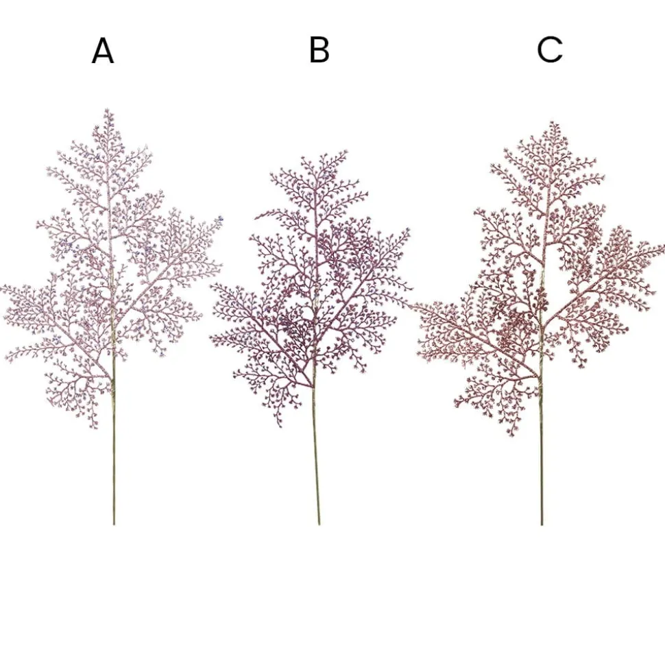 Shiny pink fern stem, 27"