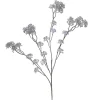 Shiny silver foliage Christmas stem, 29″