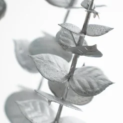 Silver artificial eucalyptus, 35″