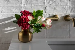 Small burgundy flower arrangement