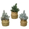 Small decorative Christmas tree in a basket, 9,5"