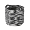Small grey cotton woven basket