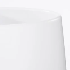 Small matte white ceramic pot, 5,5 x 6