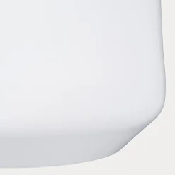 Small matte white ceramic pot, 5,5 x 6