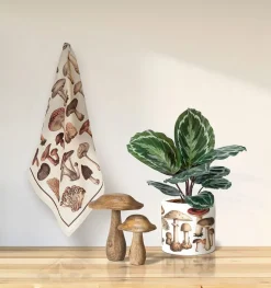 Small mushroom decorative pot, 6,5"