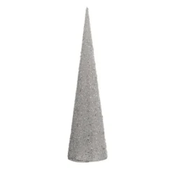 Small sequined silver Christmas tree, 30"