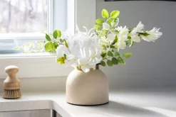 Small white and green flower arrangement