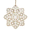 Snowflake gingerbread Christmas ornament, 5"