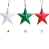 Solid color star Christmas ornament, 3,5″
