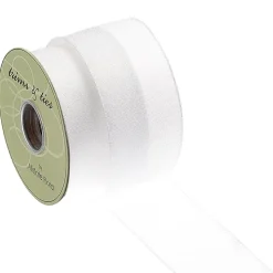 Sparkling white organza ribbon, 30′ x 2,5"