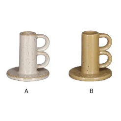 Speckled ceramic candleholder, 3,5 x 3,5