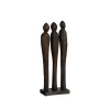 Statue of 3 silhouettes in 100% FSC-certified wood, 13,5"