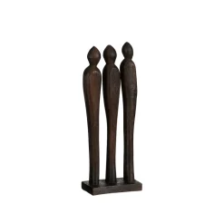 Statue of 3 silhouettes in 100% FSC-certified wood, 13,5"