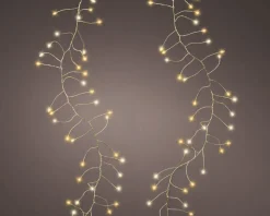 String lights with twinkle effect on gold wire, int./ext., warm white, 19,5′