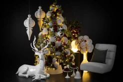 Tall transparent recycled glass vase