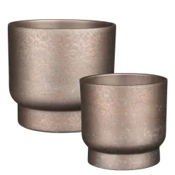 Terracotta copper plant pot