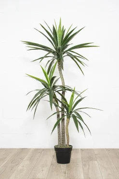 Three-trunk yucca artificial outdoor plant, 60