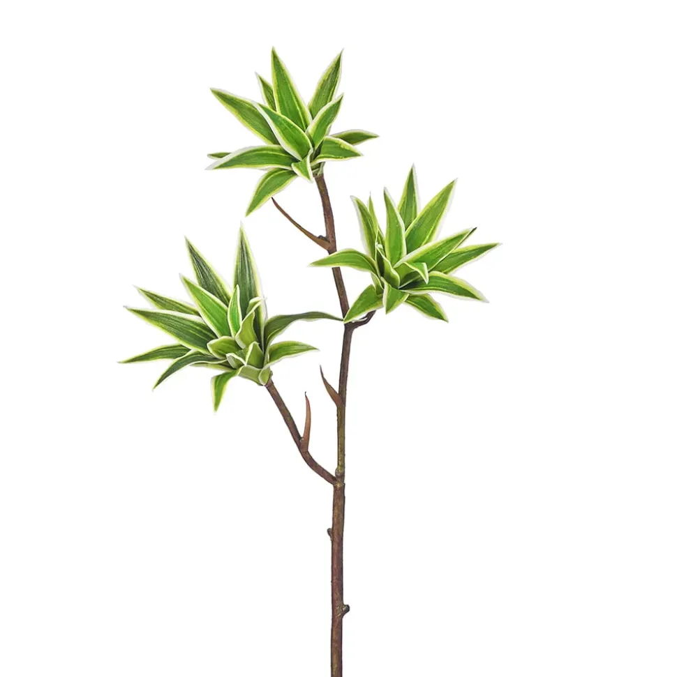 Tige de dracaena "eva" vert artificiel, 30″