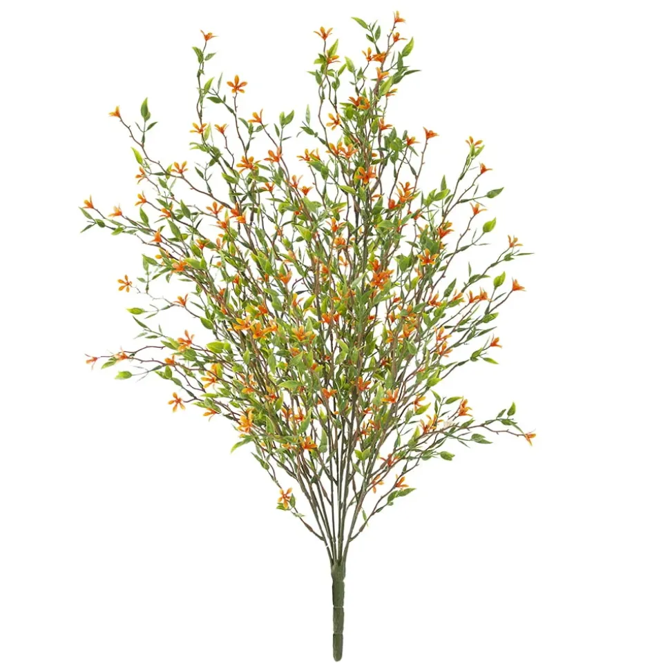 Tige de petites fleurs orange trientales boréales, 20″