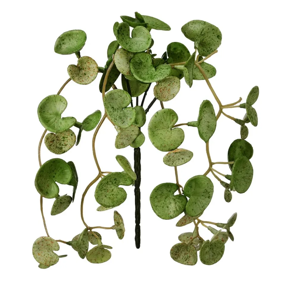 Tige de pilea artificiel au toucher réel, 16″