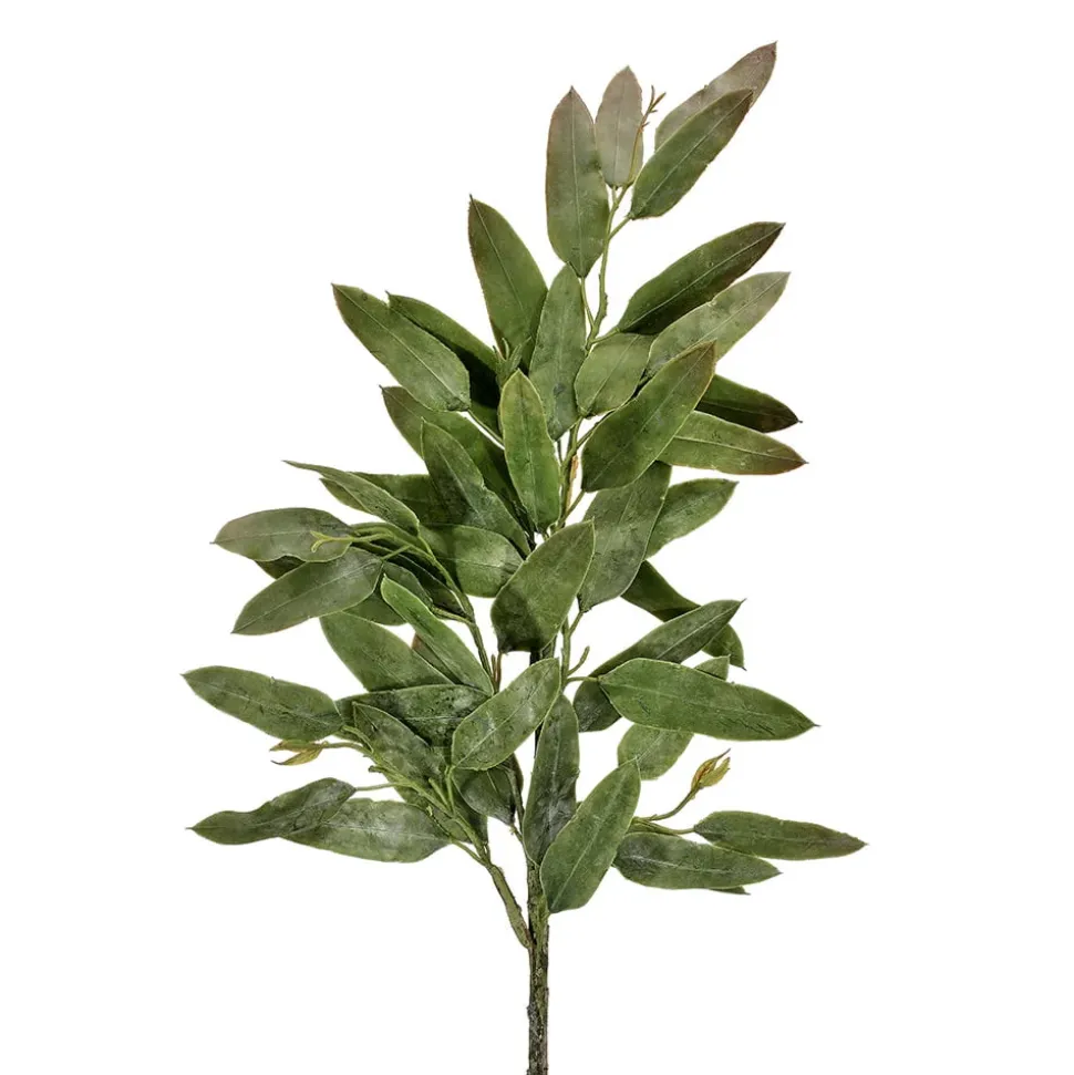 Tige d’eucalyptus allongé artificiel au toucher réel, 34″