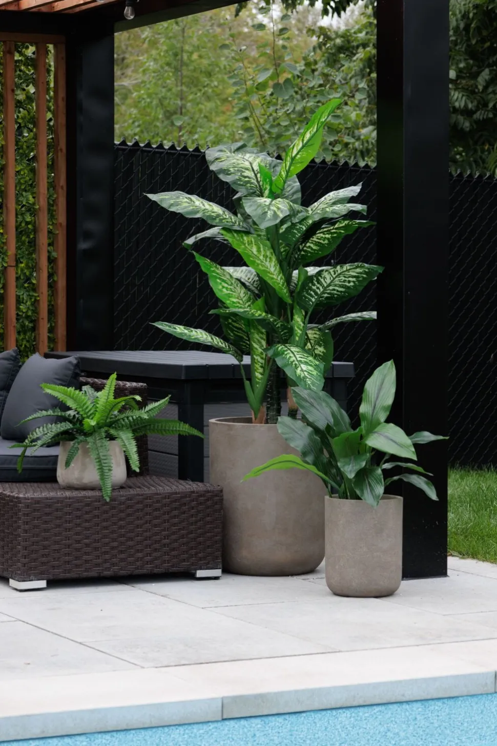 Turmeric artificial outdoor plant, 25,5"