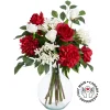 Valentine’s Day flower bouquet in a vase