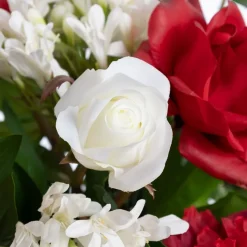 Valentine’s Day flower bouquet in a vase