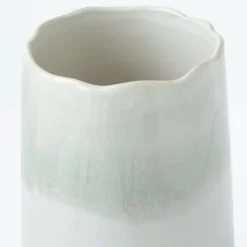 Vase à fleurs en céramique rose, 10 x 5,5″